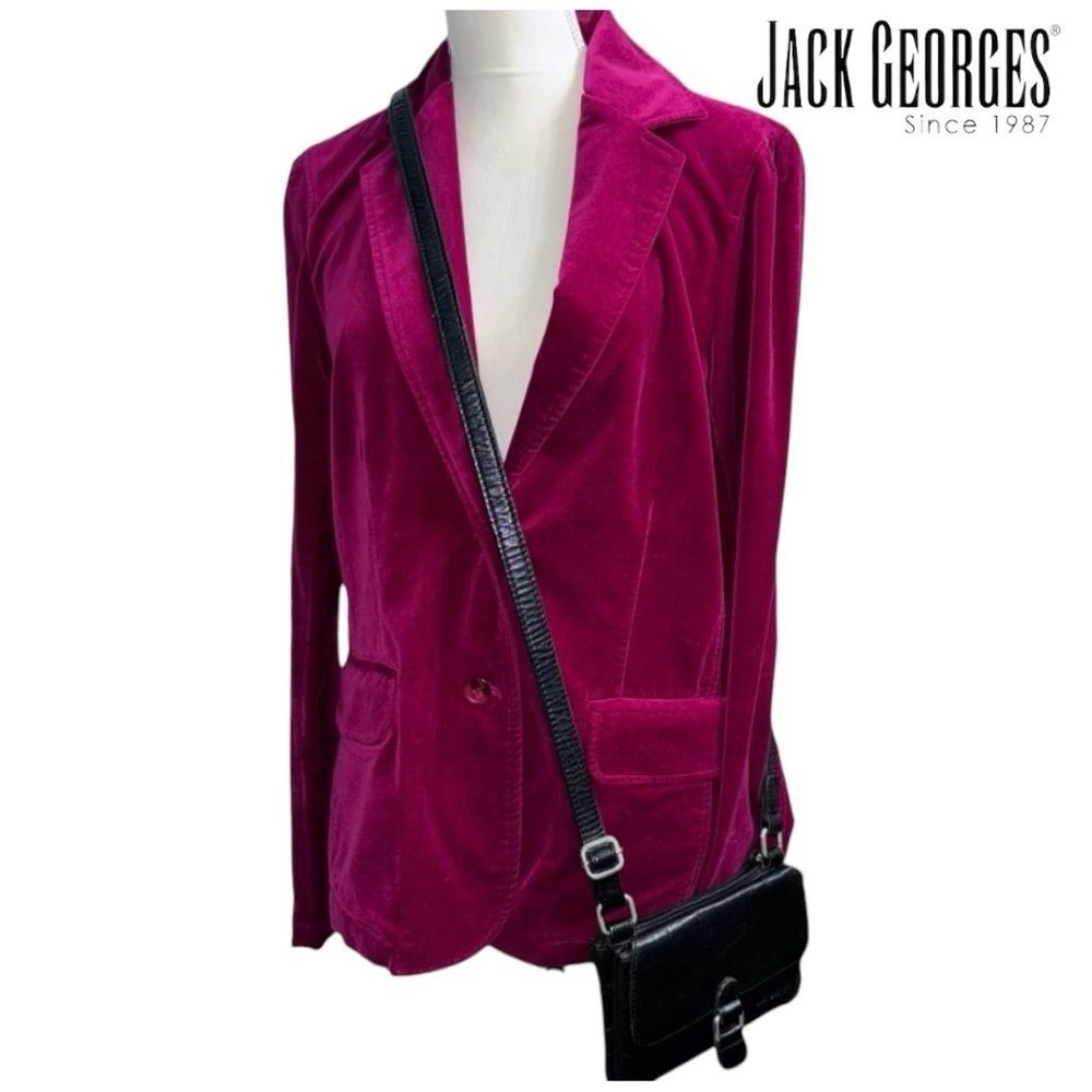 Jack Georges (EUC) Genuine Leather Mini Crossbody Bag